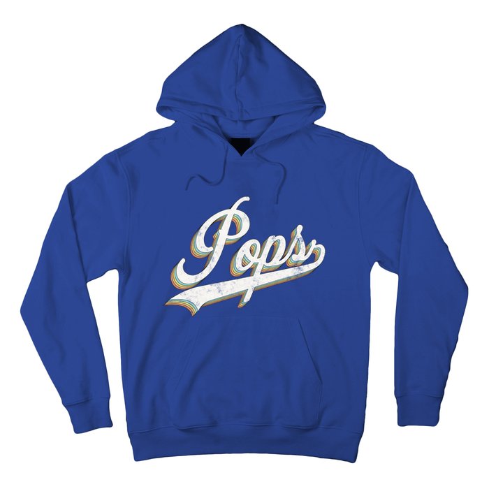 Pops Vintage Retro Style Father’s Day Gift For Papa Grandpa Gift Hoodie