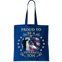 Proud Veteran Son Thank You Veterans Great Gift Tote Bag