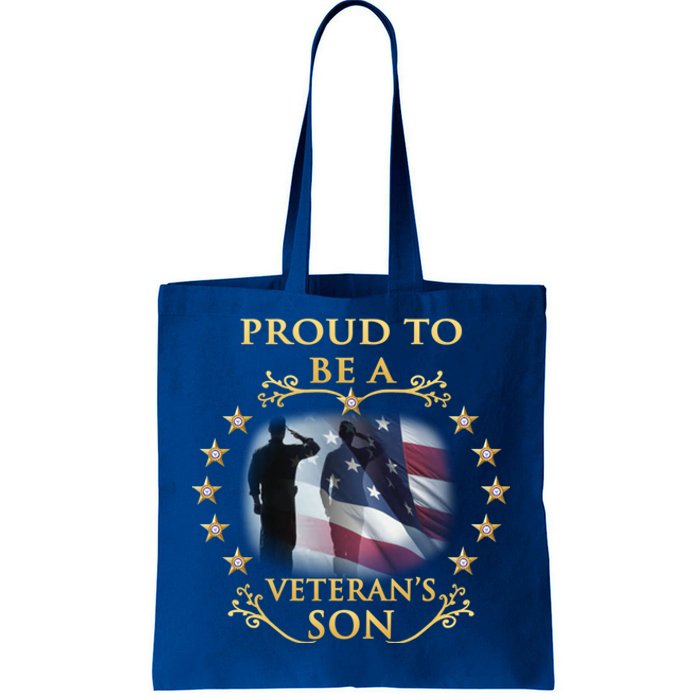 Proud Veteran Son Thank You Veterans Great Gift Tote Bag