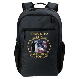 Proud Veteran Son Thank You Veterans Great Gift Daily Commute Backpack