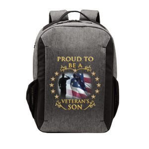 Proud Veteran Son Thank You Veterans Great Gift Vector Backpack