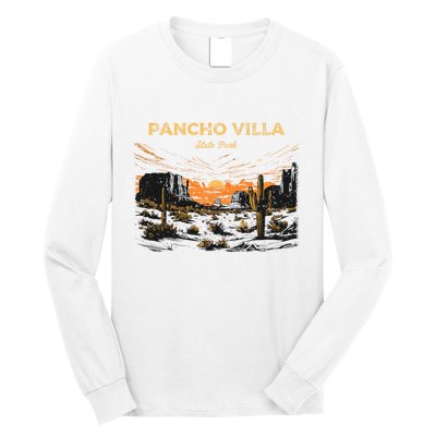 Pancho Villa State Park New Mexico Retro Vintage Long Sleeve Shirt