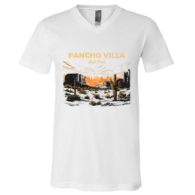 Pancho Villa State Park New Mexico Retro Vintage V-Neck T-Shirt