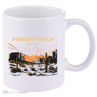 Pancho Villa State Park New Mexico Retro Vintage 11oz C Handle Ceramic Mug