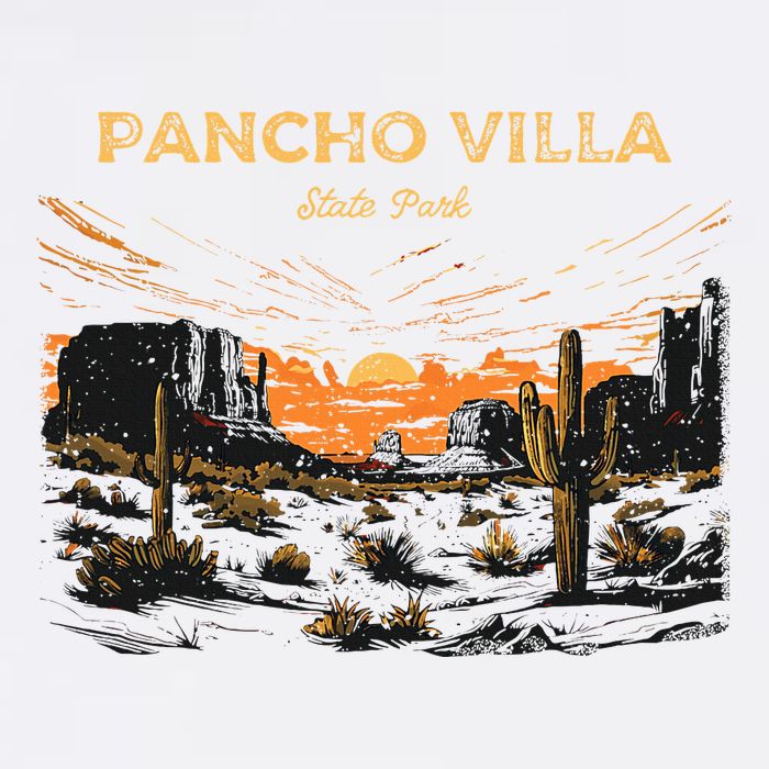 Pancho Villa State Park New Mexico Retro Vintage Baby Bodysuit