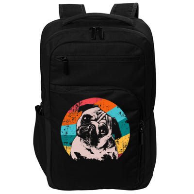 Pug Vintage Style Meaningful Gift Idea Impact Tech Backpack