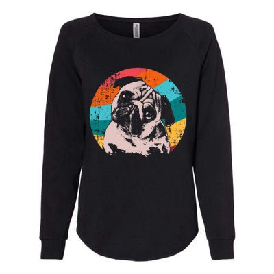 Pug Vintage Style Meaningful Gift Idea Womens California Wash Sweatshirt