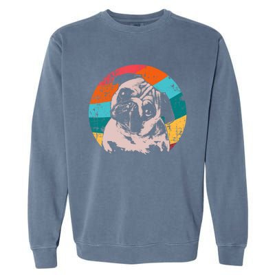 Pug Vintage Style Meaningful Gift Idea Garment-Dyed Sweatshirt