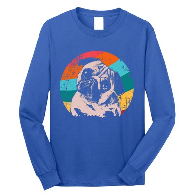 Pug Vintage Style Meaningful Gift Idea Long Sleeve Shirt