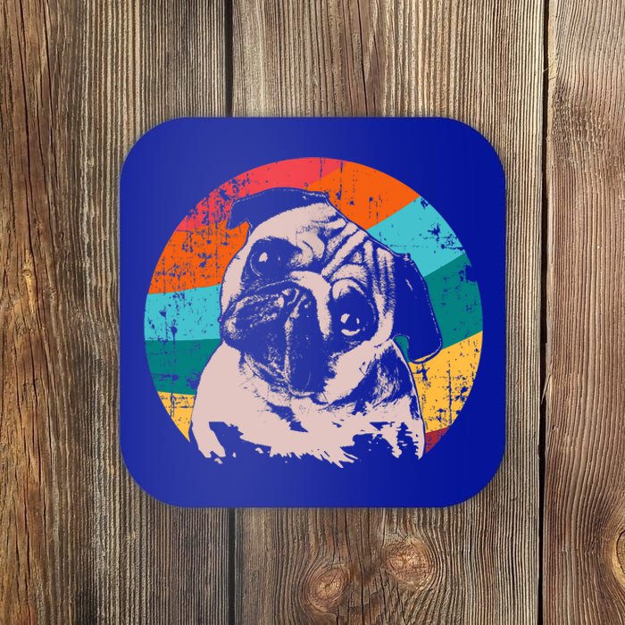 Pug Vintage Style Meaningful Gift Idea Coaster