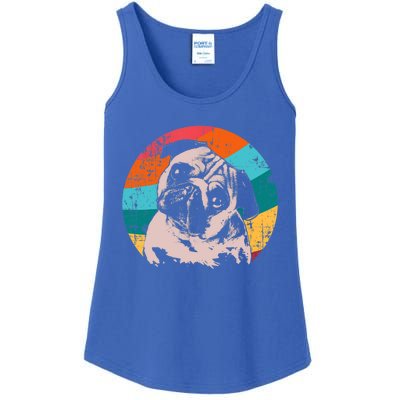 Pug Vintage Style Meaningful Gift Idea Ladies Essential Tank