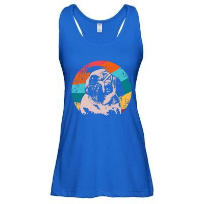 Pug Vintage Style Meaningful Gift Idea Ladies Essential Flowy Tank