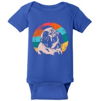 Pug Vintage Style Meaningful Gift Idea Baby Bodysuit