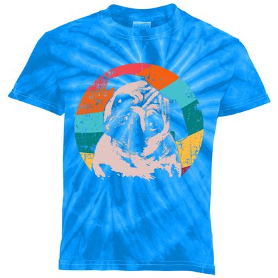 Pug Vintage Style Meaningful Gift Idea Kids Tie-Dye T-Shirt