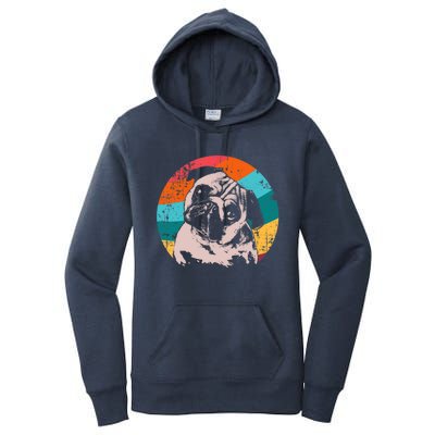 Pug Vintage Style Meaningful Gift Idea Women's Pullover Hoodie