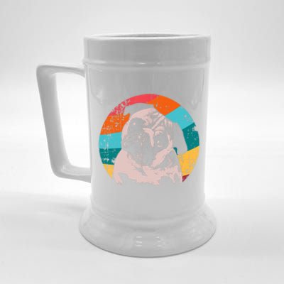 Pug Vintage Style Meaningful Gift Idea Beer Stein