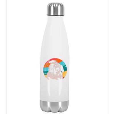 Pug Vintage Style Meaningful Gift Idea Stainless Steel Insulated Water Bottle