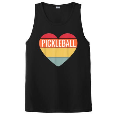 Pickleball Vintage Sunshine Heart Pickle Stuff Design PosiCharge Competitor Tank