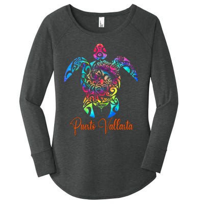 Puerto Vallarta Sea Turtle Family Vacation Summer 2024 Women's Perfect Tri Tunic Long Sleeve Shirt