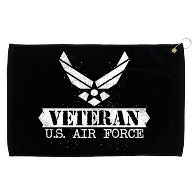 Proud Veteran Stylish Cool Us Air Force Wings Gift Funny Gift Grommeted Golf Towel