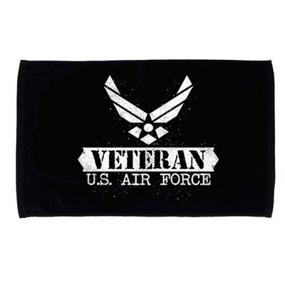 Proud Veteran Stylish Cool Us Air Force Wings Gift Funny Gift Microfiber Hand Towel