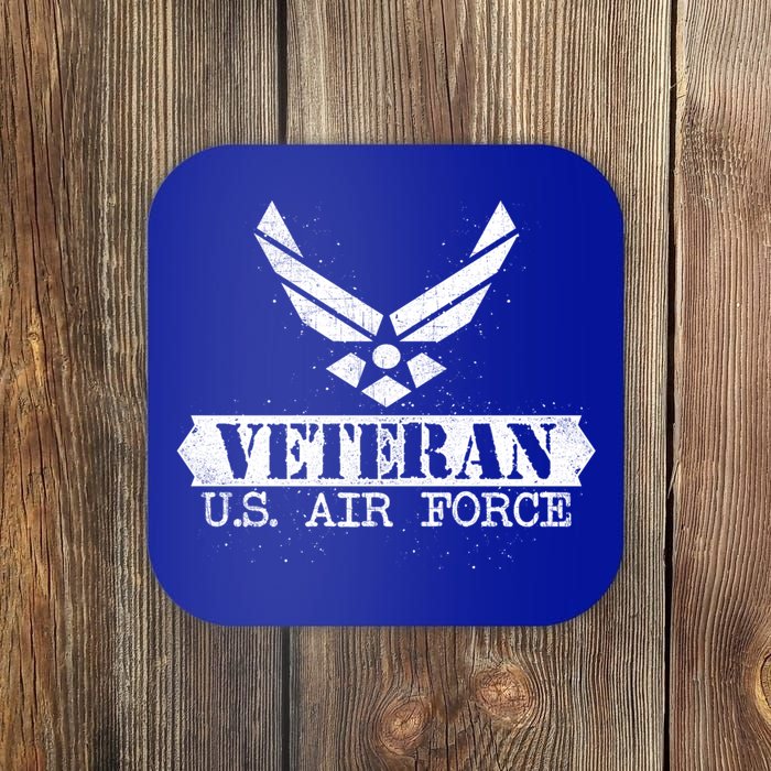 Proud Veteran Stylish Cool Us Air Force Wings Gift Funny Gift Coaster