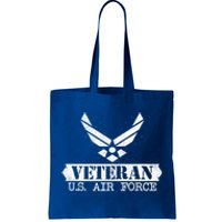 Proud Veteran Stylish Cool Us Air Force Wings Gift Funny Gift Tote Bag