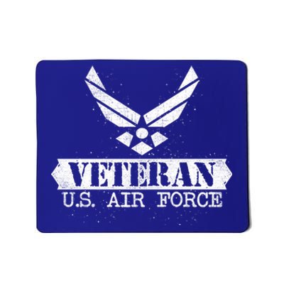 Proud Veteran Stylish Cool Us Air Force Wings Gift Funny Gift Mousepad