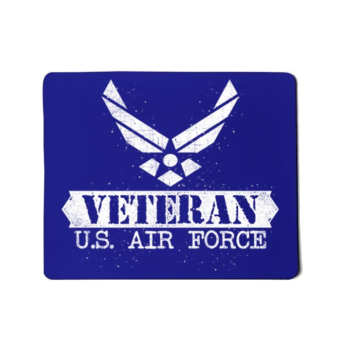 Proud Veteran Stylish Cool Us Air Force Wings Gift Funny Gift Mousepad