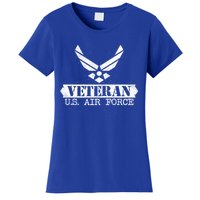 Proud Veteran Stylish Cool Us Air Force Wings Gift Funny Gift Women's T-Shirt