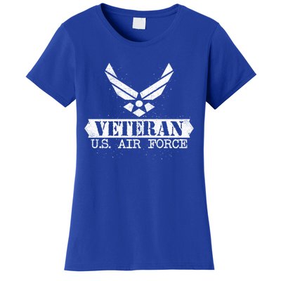 Proud Veteran Stylish Cool Us Air Force Wings Gift Funny Gift Women's T-Shirt