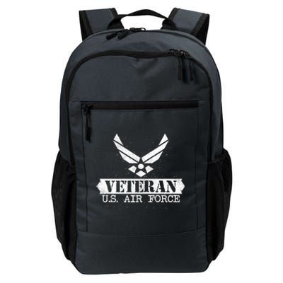 Proud Veteran Stylish Cool Us Air Force Wings Gift Funny Gift Daily Commute Backpack