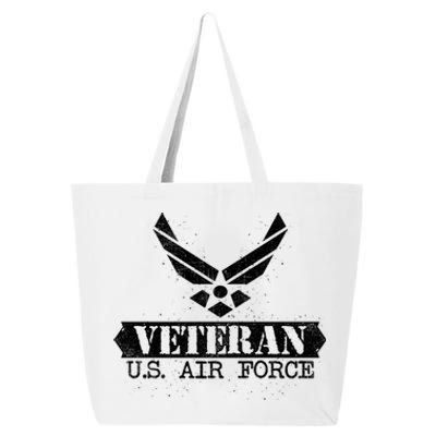 Proud Veteran Stylish Cool Us Air Force Wings Gift Funny Gift 25L Jumbo Tote