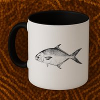 Pompano Vintage Style Pompano Fishing Retro Gift Mug