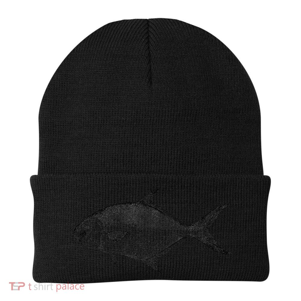 Pompano Vintage Style Pompano Fishing Retro Gift Beanie