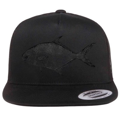 Pompano Vintage Style Pompano Fishing Retro Gift Flatbill Hat
