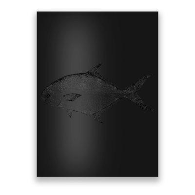 Pompano Vintage Style Pompano Fishing Retro Gift Poster