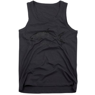 Pompano Vintage Style Pompano Fishing Retro Gift Tank Top