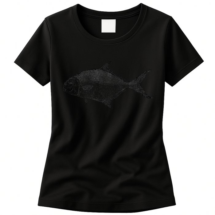 Pompano Vintage Style Pompano Fishing Retro Gift Womens T-Shirt