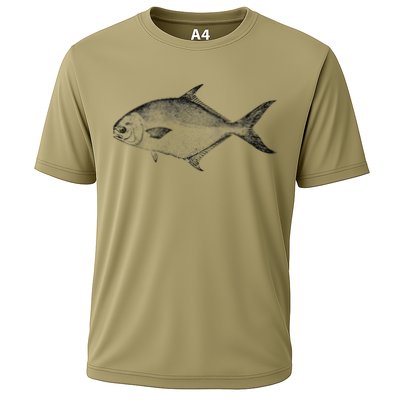 Pompano Vintage Style Pompano Fishing Retro Gift Performance Shirt