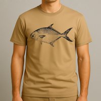 Pompano Vintage Style Pompano Fishing Retro Gift T-Shirt