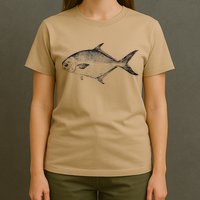 Pompano Vintage Style Pompano Fishing Retro Gift T-Shirt