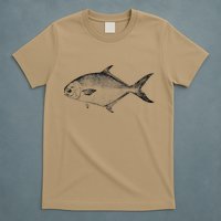 Pompano Vintage Style Pompano Fishing Retro Gift T-Shirt