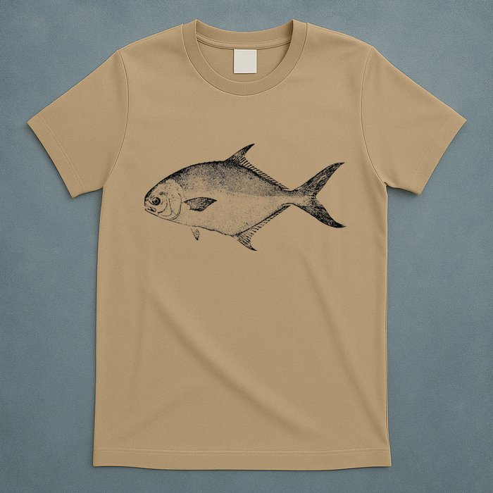 Pompano Vintage Style Pompano Fishing Retro Gift T-Shirt