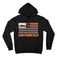 Patriotic Vintage San Francisco Baseball Flag Hoodie