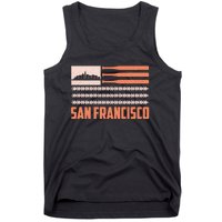 Patriotic Vintage San Francisco Baseball Flag Tank Top