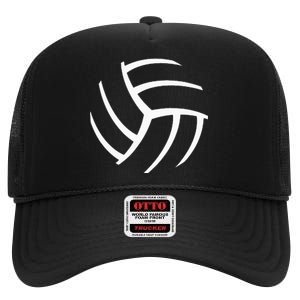 Plain Volleyball Seams Volleyball Player Coaches Sports Gift High Crown Mesh Back Trucker Hat