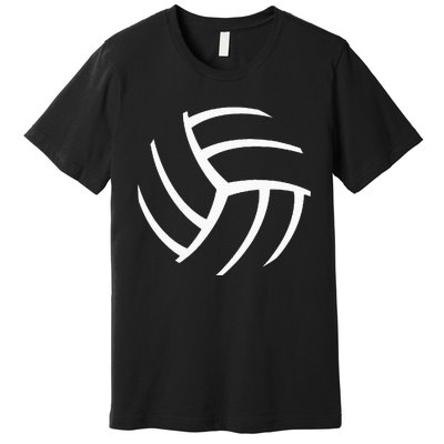 Plain Volleyball Seams Volleyball Player Coaches Sports Gift Premium T-Shirt