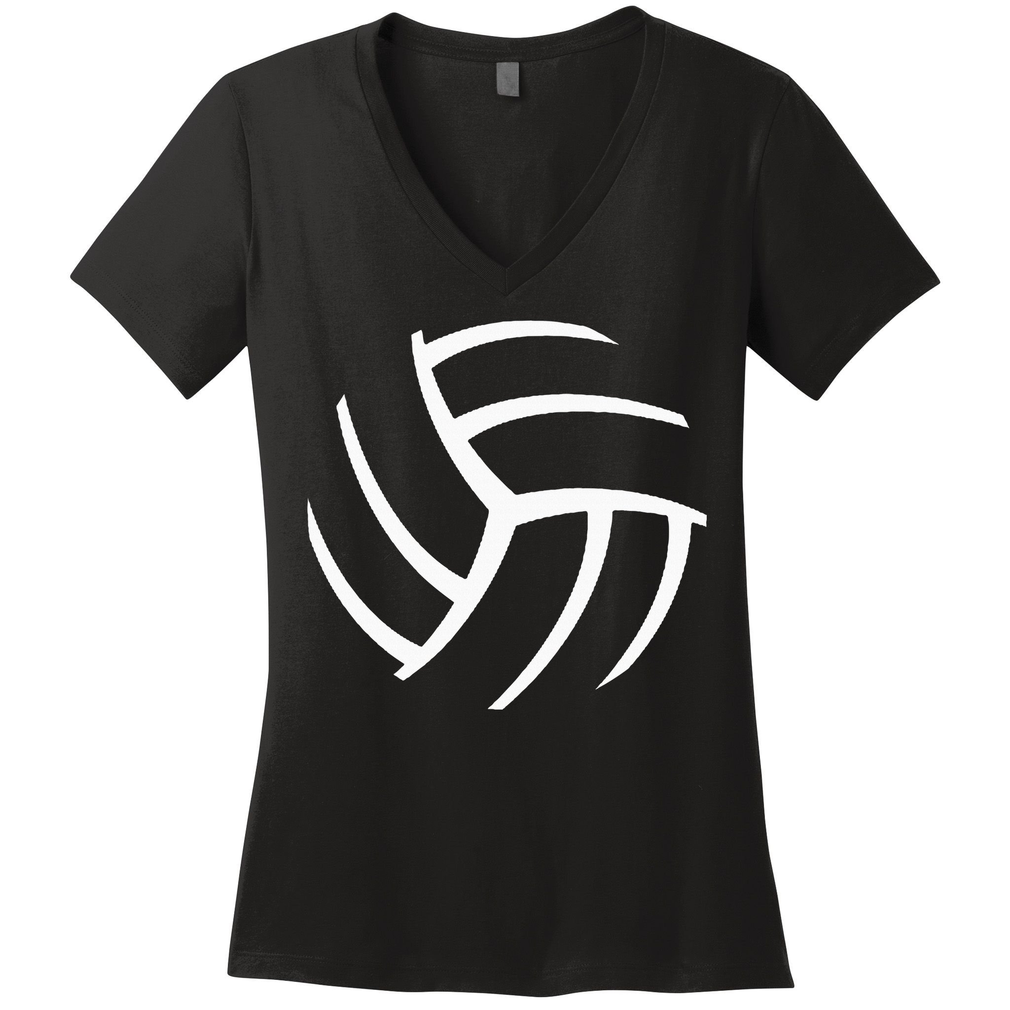 Plain Volleyball Seams Volleyball Player Coaches Sports Gift Women's V-Neck T-Shirt