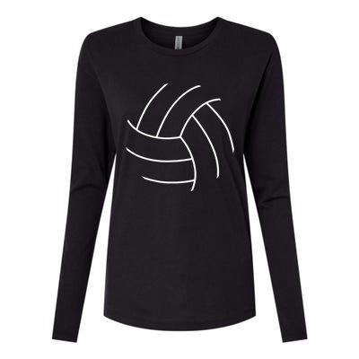 Plain Volleyball Seams Volleyball Player Womens Cotton Relaxed Long Sleeve T-Shirt